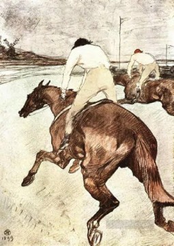  1899 canvas - the jockey 1899 Toulouse Lautrec Henri de